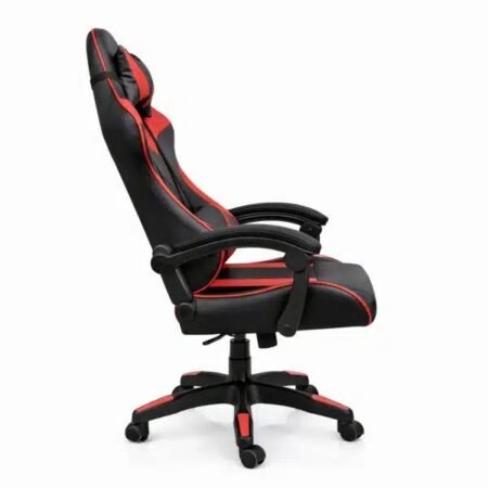 Silla Gamer Ergonómica con Masajes Negra y Roja