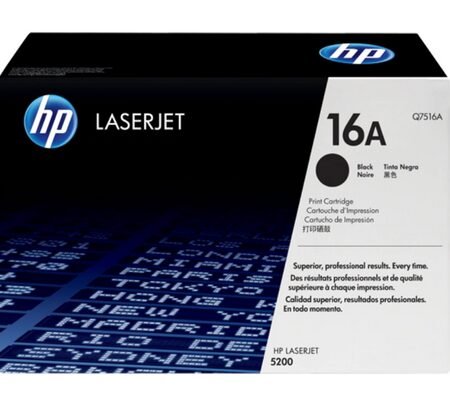 HP TONER Q7516A NEGRO 5200 12.000 COPIAS