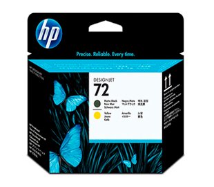 HP C9384A (72) CABEZAL NEGRO MATE/AMARIL T610/1100/130/790 UK CP