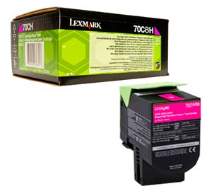 LEXMARK TONER 70C8HM0 MAGENTA CS310/410/510 3.000 COPIAS CP