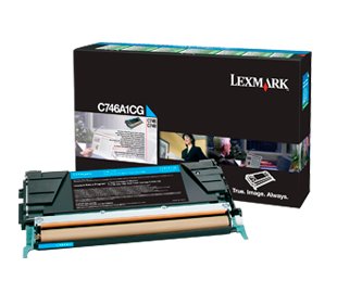 LEXMARK TONER C746A1CG CYAN C746/748 7.000 COPIAS CP