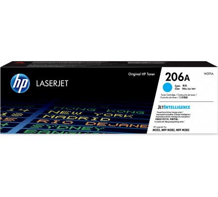HP TONER W2111A 206 CYAN M255/283 1.250 COPIAS CP