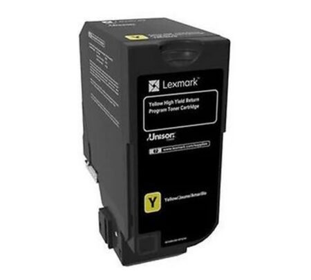 LEXMARK TONER 74C4HY0 YELLOW CS725 12.000 COPIAS CP