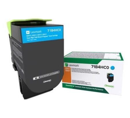 LEXMARK TONER 71B4HC0 CYAN CS417/CX417 3.500 COPIAS CP