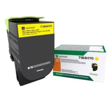 LEXMARK TONER 71B4HY0 AMARILLO CS417/CX417 3.500 COPIAS CP