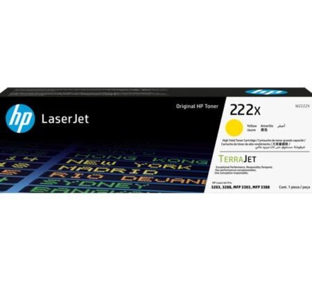 HP TONER W2222X 222X AMARILLO 3201/3202/3203/3204/3288/3303/3388 2.500 CP (B)