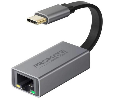 PROMATE GIGALINK-C HUB ADAPTADOR USB-C A RJ45 1000 MBPS