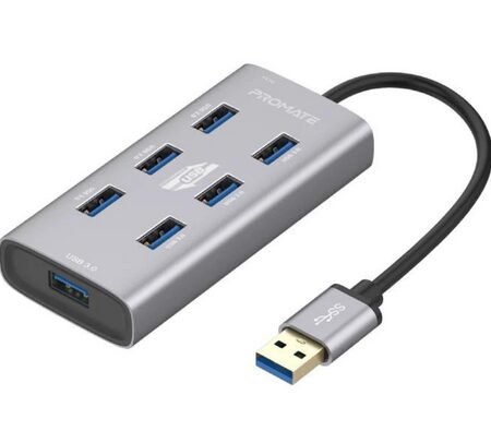 PROMATE EZHUB-7 HUB USB CON ADAPTADOR USB-C A 7 USB 3.0