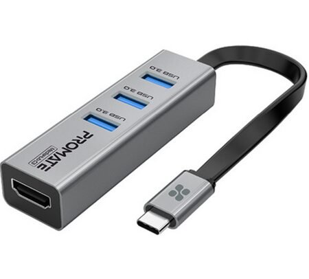 PROMATE MEDIAHUB-C3 USB-C A 3 USB 3.0/HDMI