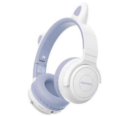 PROMATE PANDA.LAC HEADPHONES P/NIÑOS BT BLANCO/VIOLETA