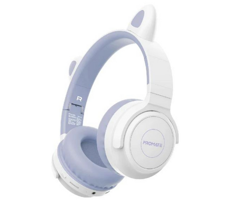 PROMATE PANDA.LAC HEADPHONES P/NIÑOS BT BLANCO/VIOLETA