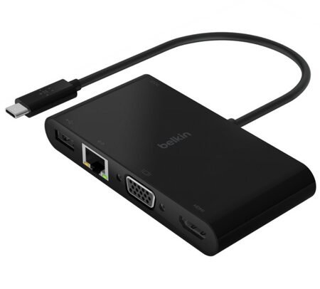 BELKIN AVC004BK-BL HUB USB-C A USB-A/RED/VGA/HDMI (D)