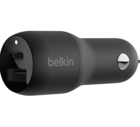 BELKIN CCB004BTBK CARGADOR PARA AUTO 1 USB-C/1 USB-A 37W BLACK CP