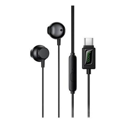 HOCO M118 EARPHONES C/MIC USB-C BLACK