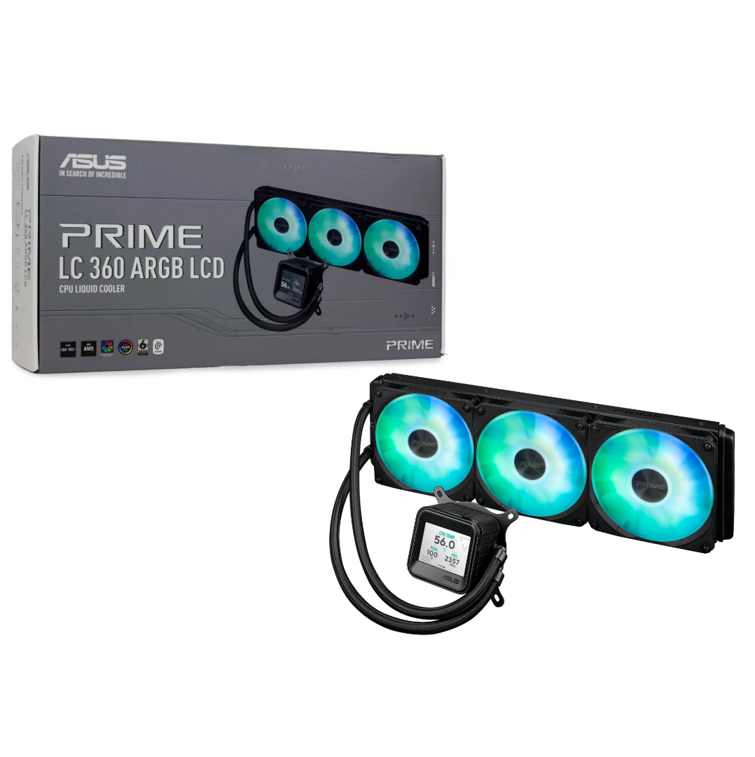 Cooler Liquido Asus Prime LC 360 ARGB negro