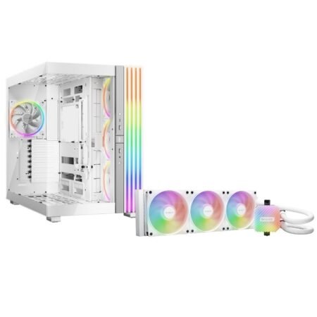 Combo Gabinete y Refrigeración Líquida be quiet! Light Base 900 FX + Light Loop 360mm Blanco
