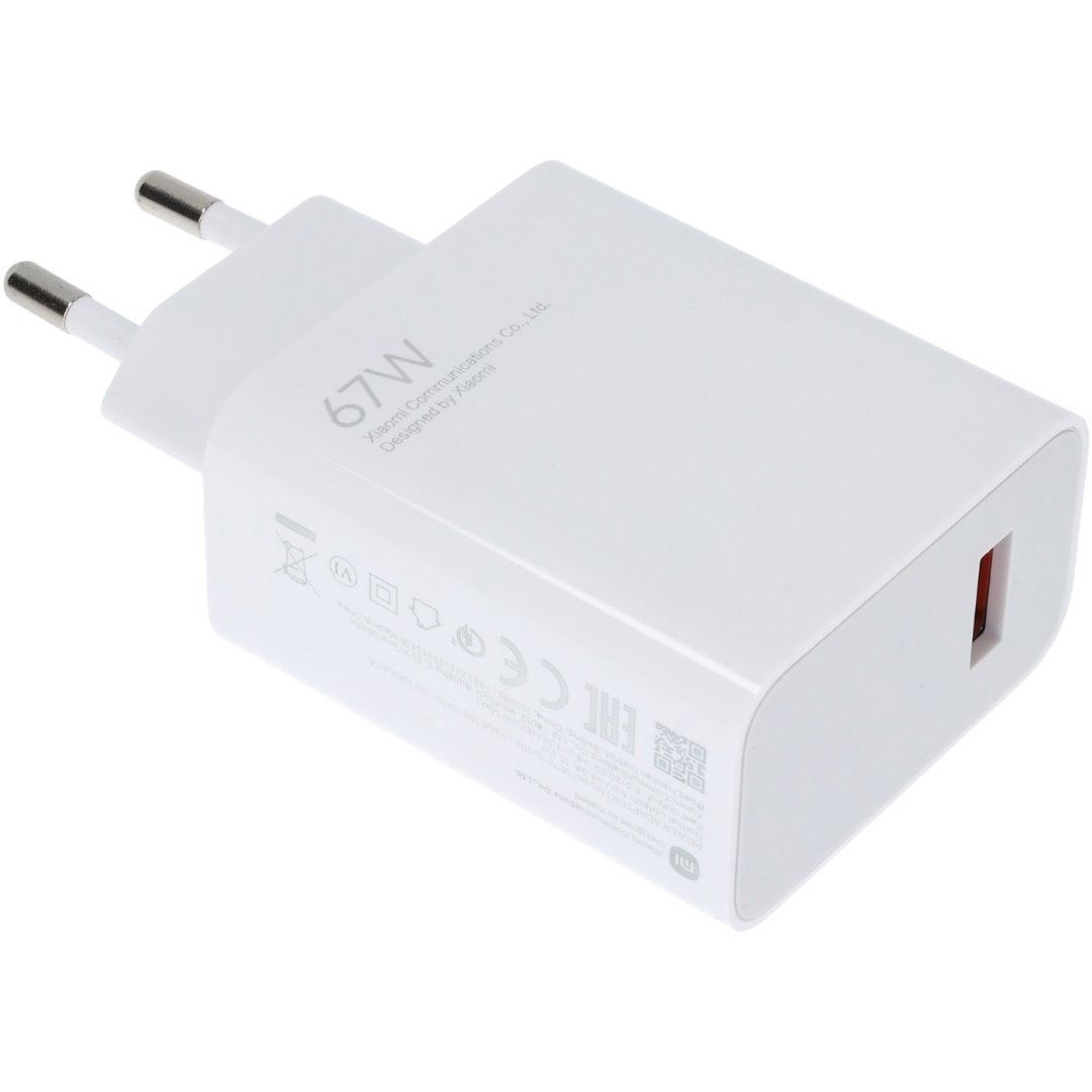 Cargador Xiaomi 67W HyperCharge USB-A