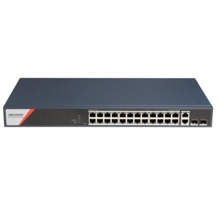 Switch PoE Hikvision Smart 24 Puertos Gigabit + 2 SFP 370W