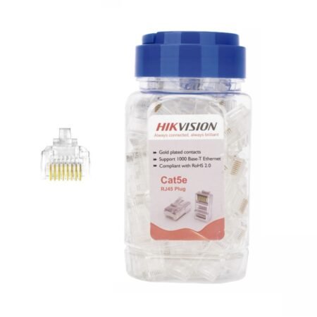 Conectores Hikvision RJ45 Cat5e 30U x 100 unidades