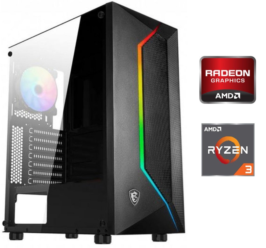 Equipo Gamer Ryzen 3 5300G, 16GB, 250GB, Gráficos Radeon