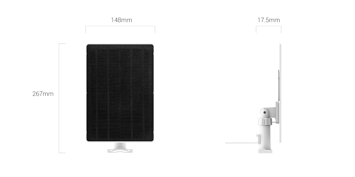 Panel Solar Ezviz 8W USB-C Exterior