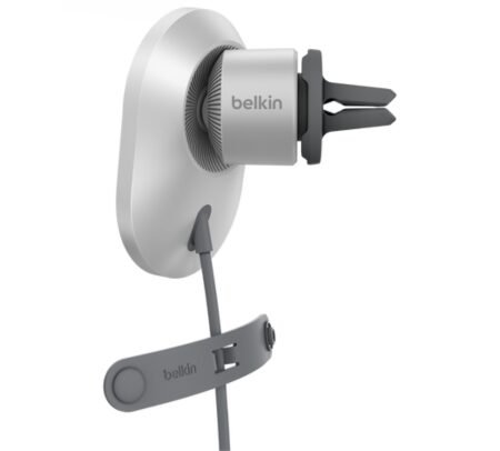BELKIN WIC008BTGR-V2 SOPORTE Y CARGADOR INAL DE AUTO MAGNET 15W CP