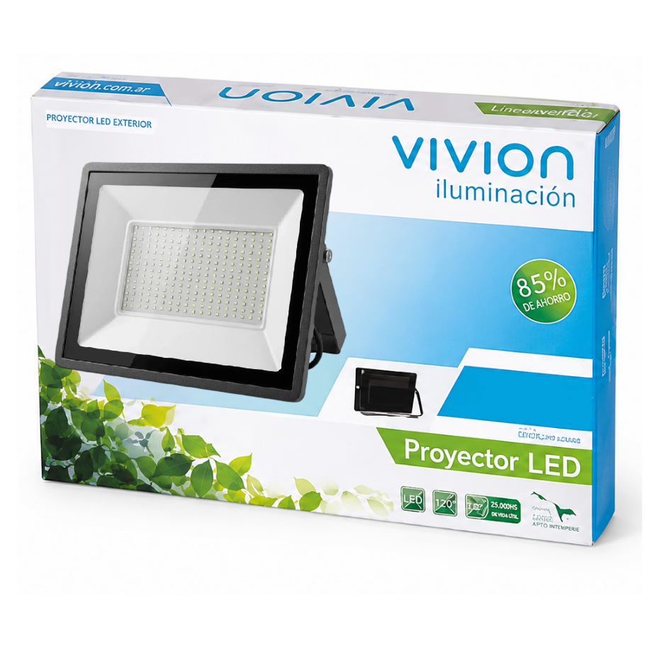 Foco LED Vivion 50W IP65 Luz Fría Negro
