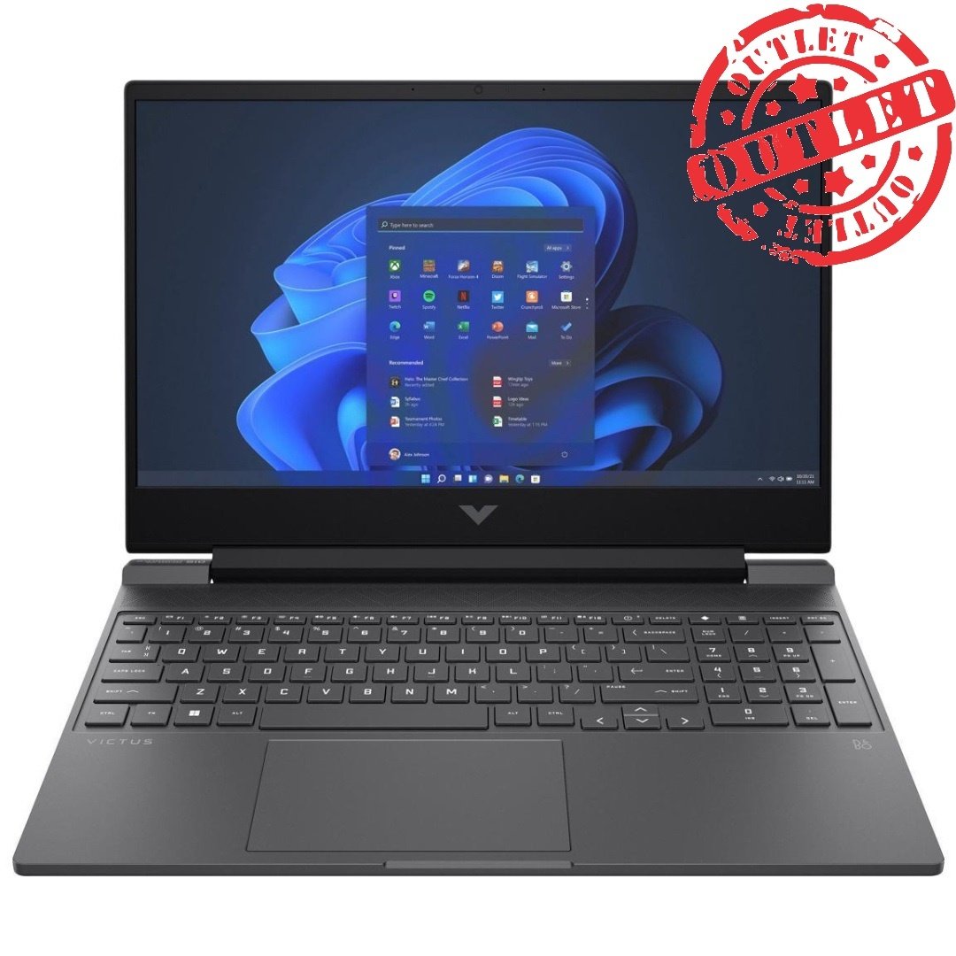Notebook Gamer HP Ryzen 5 4.6Ghz, 8GB, 512GB SSD, 15.6"" FHD, RTX 2050 4GB (con detalles)