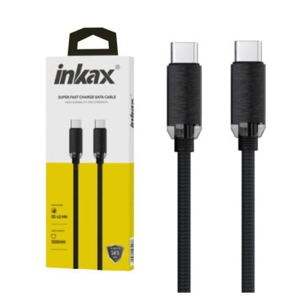 Cable Inkax USB-C a USB-C 240W 1m Negro