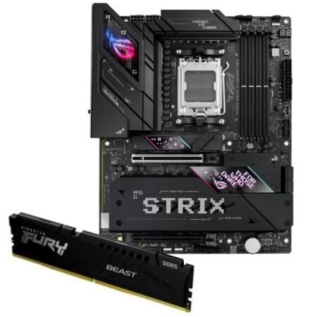 Combo Motherboard Asus ROG Strix B850-E WiFi 7 AM5 + RAM Kingston Fury Beast DDR5 32GB 5600MHz