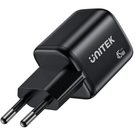Cargador Unitek Zeno 45W Dual USB-C GaN de Pared