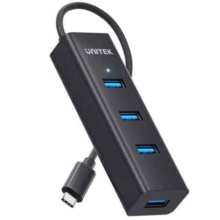 HUB USB-C Unitek 4 Puertos 5Gbps