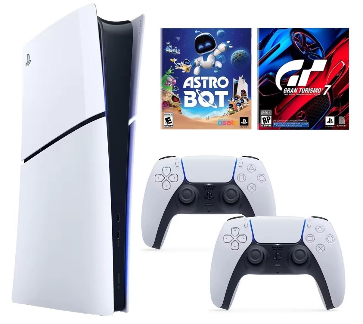 Consola Sony Playstation 5 Slim Digital + Joystick DualSense + 2 Juegos