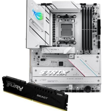 Motherboard Asus ROG Strix B850-A WiFi 7 AM5 + Memoria Kingston Fury Beast DDR5 16GB 5600MHz