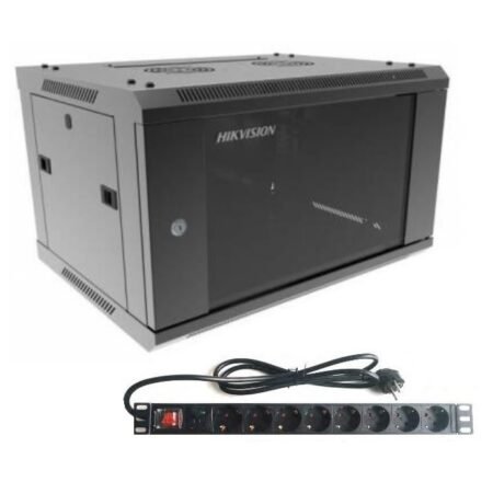 Rack Hikvision 6U de Pared con PDU de 8 Tomas