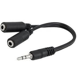 Splitter de audio 3.5mm con cable