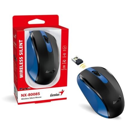 Mouse Genius NX-8008S Inalámbrico Silencioso Azul