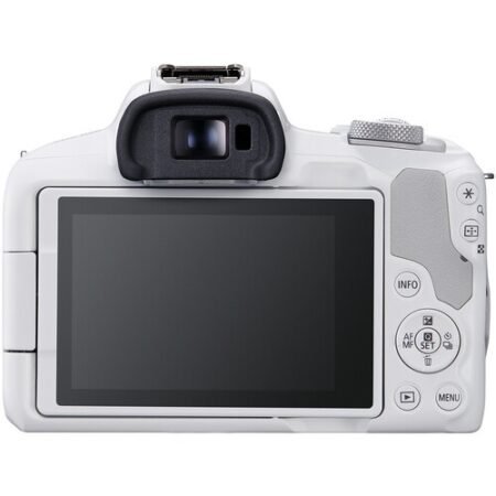 Cámara Mirrorless Canon EOS R50 con Lente 18-45mm Blanca