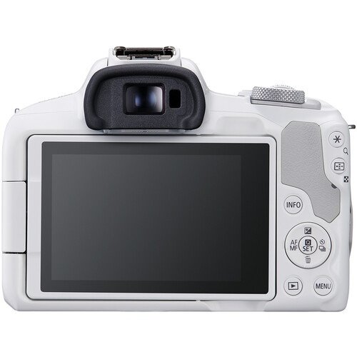 Cámara Mirrorless Canon EOS R50 con Lente 18-45mm Blanca