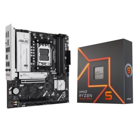 Combo Procesador AMD Ryzen 5 7600X y Mother Asus Prime B850M-A WiFi 6E AM5