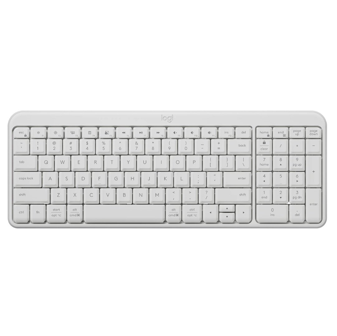 Teclado Logitech K250 Inalámbrico Bluetooth Blanco