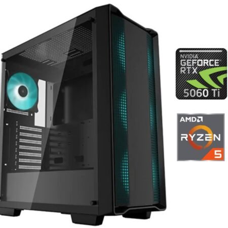 Equipo Gamer Ryzen 5 5500X3D, 16GB, 1TB NVMe, RTX 5060Ti 8GB