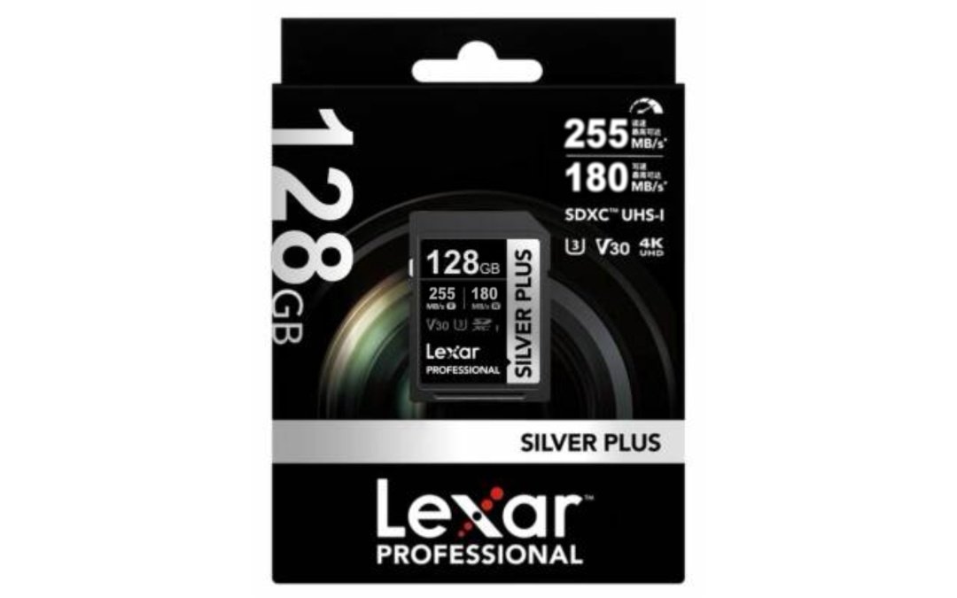 Memoria SDXC Lexar Silver Plus 128GB UHS-I U3 V30