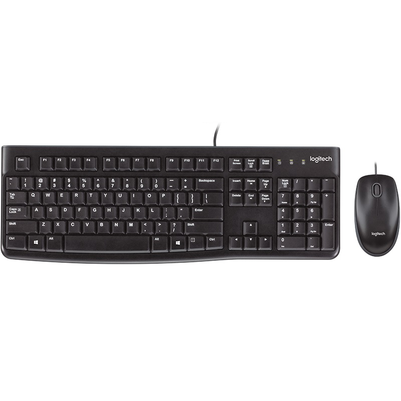 Combo Teclado y Mouse Logitech MK120 USB Español