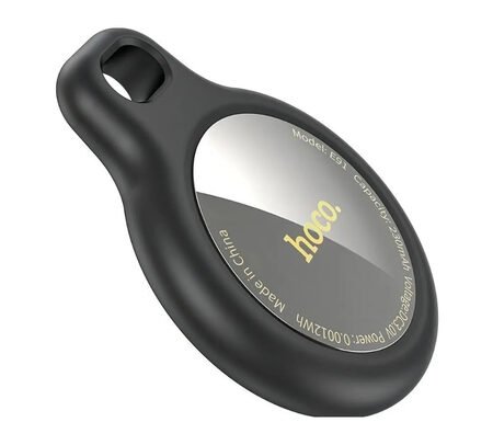 HOCO E91D TIGER TAG LOCALIZADOR C/HOLDER P/COLLAR C/FORMA DE GATO IOS BLACK