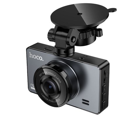 HOCO DV14 DASHCAM VIDEOCAMARA C/DISPLAY DE 3" P/AUTO METAL GRAY