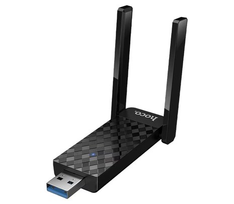 HOCO HI34 ANTENA WIFI EXTERNA USB C/2 ANTENAS BLACK