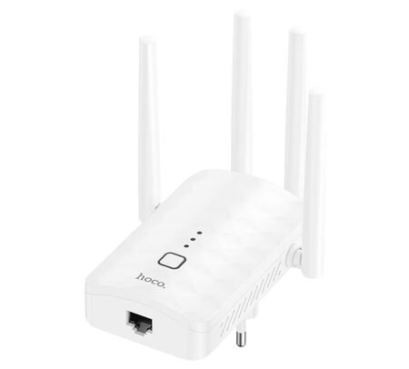 HOCO HI35 REPETIDOR WIFI C/4 ANTENAS WHITE