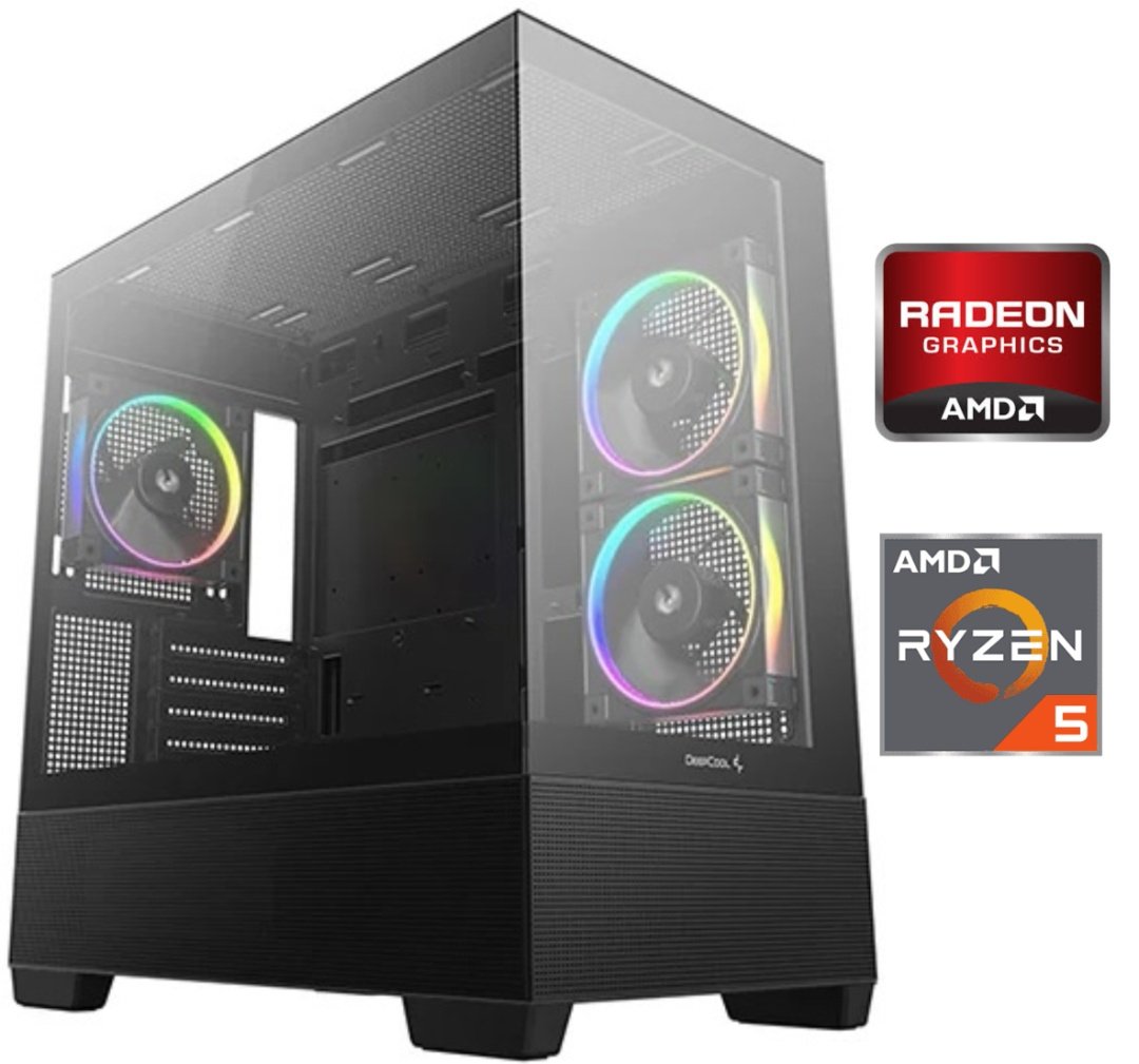 Equipo Gamer Ryzen 5 8500G, 16GB, 1TB, Gráficos Radeon