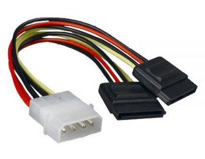Cable de Poder Tipo Y Molex a 2x SATA Adaptador